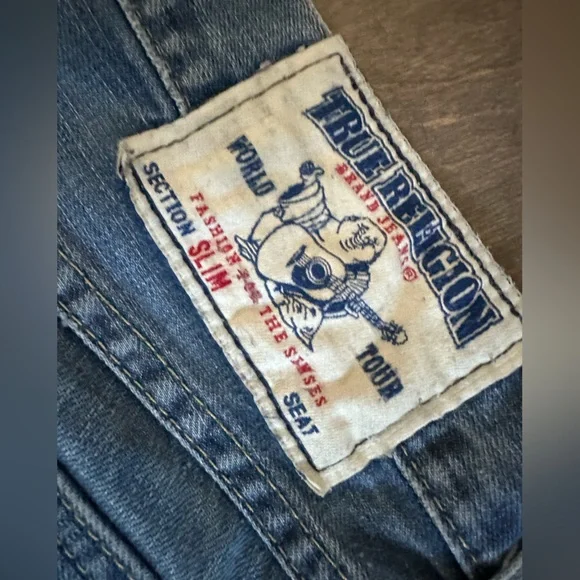 True Religion slim fit straight legged Men’s Jeans sz 30 - Picture 4 of 9